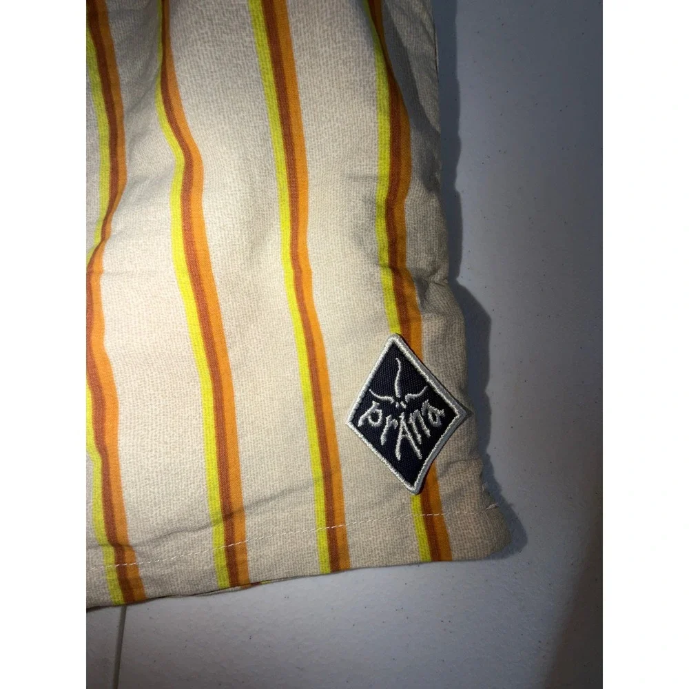 Prana Indio Heritage Shorts Mens XL Yarrow Striped Recycled 6 Inch Inseam NEW